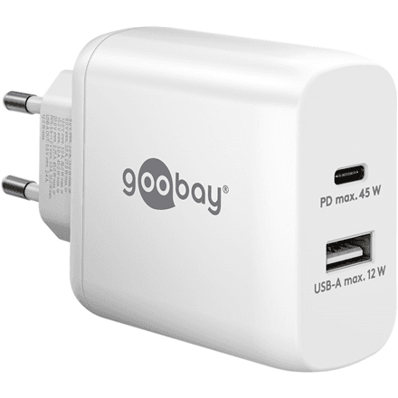 Goobay | USB-C PD Dual Fast Charger (45 W) | 65412 – nuotrauka 1