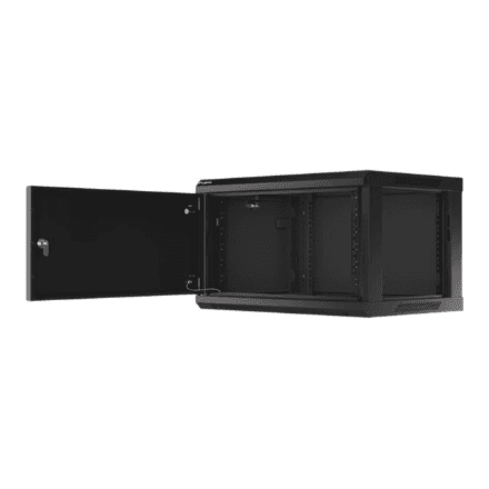 Lanberg Rack cabinet 19" wall-mount 6U/600x450 for self-assembly with metal door (flat pack) – image 1