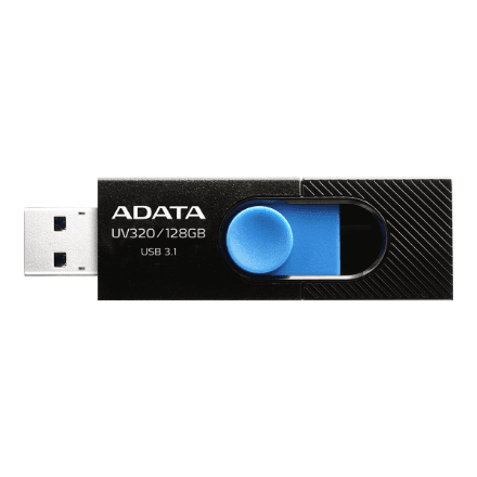 ADATA | UV320 | 128 GB | USB Type-A | Black/Blue – image 1