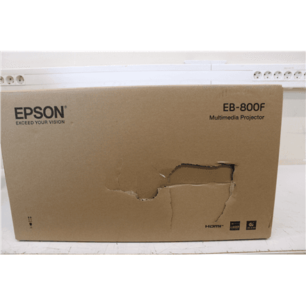 SALE OUT. Epson EB-800F 3LCD Projector /16:9/5000Lm/2500000:1, White · SALE OUT. Epson · EB-800F – image 1