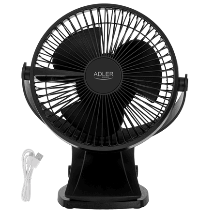 Adler Rechargeable Clip-on Desk Fan · AD 7342 · Table Fan – nuotrauka 1