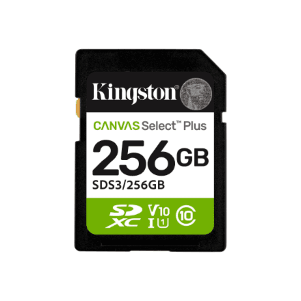 Kingston Canvas Select Plus · 256 GB · SD – nuotrauka 1