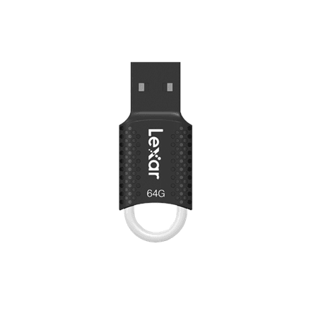 Lexar | USB Flash Drive | JumpDrive V40 | 64 GB | USB Type-A | Black – nuotrauka 1