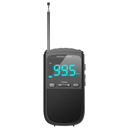 Camry | Portable mini radio | CR 1905 | Alarm function | Black – image 1