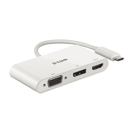 D-Link | 3-in-1 USB-C to HDMI/VGA/DisplayPort Adapter | DUB-V310 | USB hub | USB Type-C – image 1