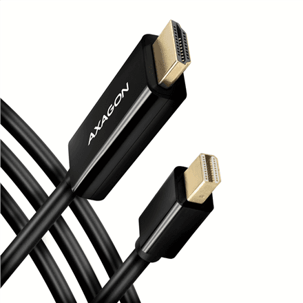 AXAGON MINI DP to HDMI cable, 1.8 m, 4K/30Hz | RVDM-HI14C2 | 1.8 m – image 1
