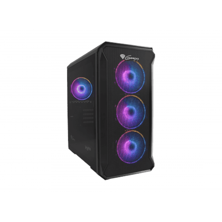 GENESIS IRID 503 ARGB Pc case, Micro tower, 2xUSB 2.0, 2x Jack, 1xUSB 3.0, Black · Genesis · IRID 503 ARGB – nuotrauka 1