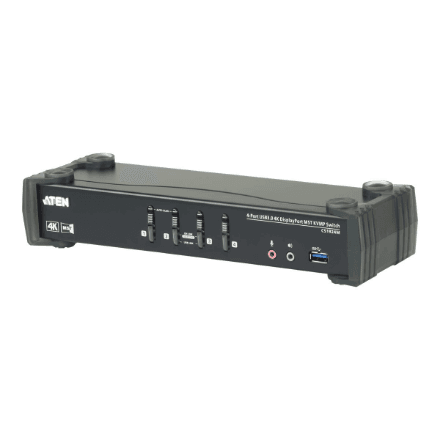 Aten | 4-Port USB3.0 4K DisplayPort KVMP Switch with Built-in MST Hub | CS1924M – image 1