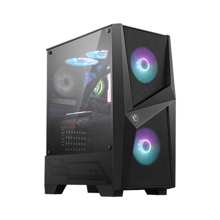 MSI MAG FORGE 100R PC Case, Mid-Tower, USB 3.2, Black · MSI · MSI MAG FORGE 100R – nuotrauka 1