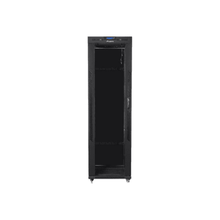 Lanberg Rack cabinet 19" free-standing 42U/600x800 (flat pack) with glass door, LCD – nuotrauka 1