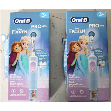 SALE OUT. Oral-B Vitality PRO Kids Frozen Electric Toothbrush, Blue · Oral-B Electric Toothbrush · Vitality PRO Kids Frozen – image 1