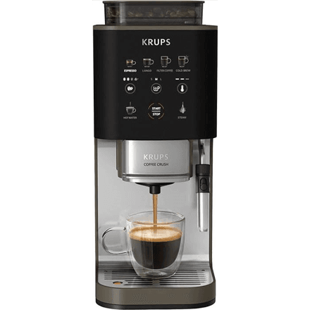 Krups Coffee Crush Experience Coffee maker SA403BE0, Black/Silver | Krups – nuotrauka 1