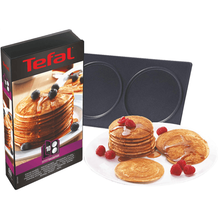 TEFAL XA801012 Pancakes plates for SW852 Sandwich maker | TEFAL | XA801012 | Black – image 1