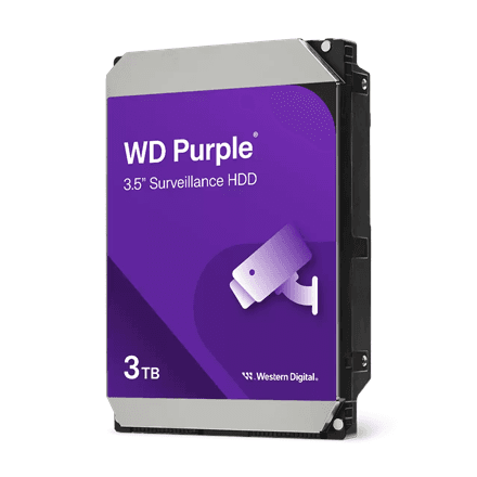 Western Digital Purple Surveillance Hard Drive | WD33PURZ | 175 RPM | 3000 GB – nuotrauka 1