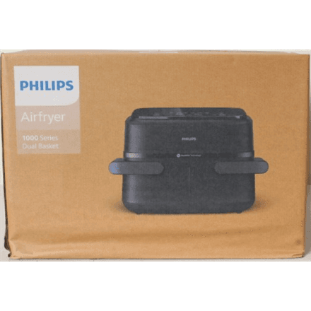 SALE OUT. Philips Airfryer 1000 Series NA150/00, 7 L, Black · Philips Airfryer Dual Basket · NA150/00 1000 Series – image 1