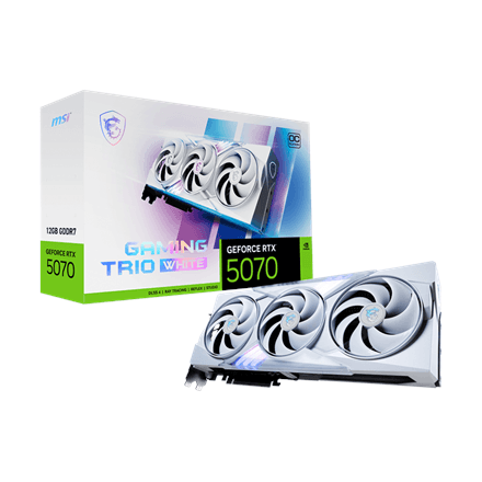 MSI GeForce RTX 5070 12G GAMING TRIO OC WHITE · NVIDIA · 12 GB – image 1