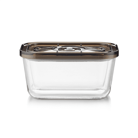 Caso Glass Vacuum Container with Plastic Lid | VacuBoxx Eco M | Transparent – image 1