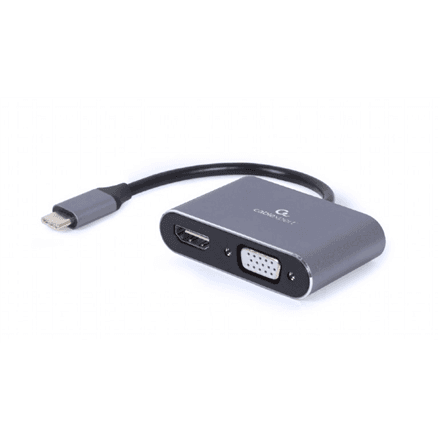 Cablexpert | USB Type-C to HDMI and VGA display adapter | A-USB3C-HDMIVGA-01 | USB Type-C – nuotrauka 1