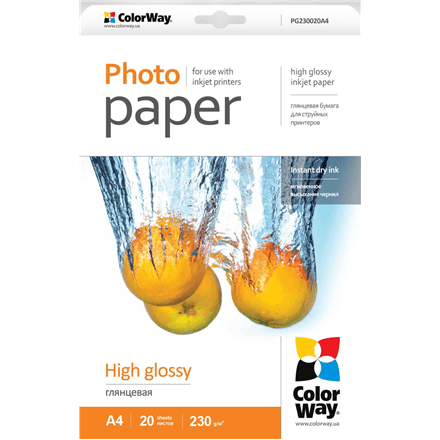 Photo Paper 20 pc. | PG230020A4 | Glossy | 230 g/m² | A4 – image 1