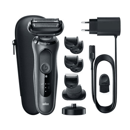 Braun | Shaver | 61-N4500cs | Operating time (max) 50 min | Wet & Dry | Black – image 1