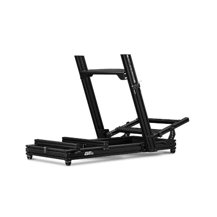 Next Level Racing GTElite Lite | Aluminium Simulator Cockpit, Wheel Plate Edition | Black – nuotrauka 1
