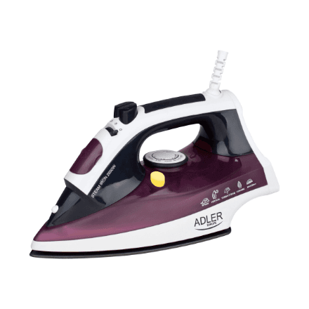 Iron | Adler | AD 5022 | With cord | 2200 W | Purple/White – nuotrauka 1