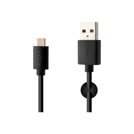 Fixed | Data And Charging Cable With USB/USB-C Connectors | Black – nuotrauka 1