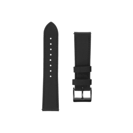 Fixed | Leather Strap with Quick Release 22mm for Smartwatch | Black – nuotrauka 1