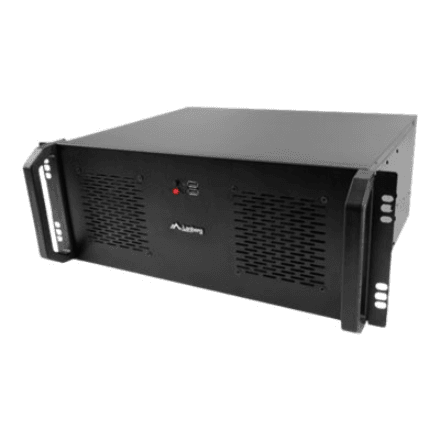 Lanberg | Rackmount server chassis lanberg ATX 350/10 19"/4U | Black – nuotrauka 1