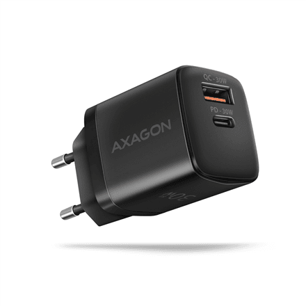 AXAGON Sil wallcharger 2x port (USB-A + USB-C), 30W | ACU-PQ30 – image 1