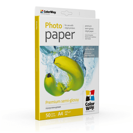 ColorWay Photo Paper, 50 sheets | Premium Semi-Glossy | 255 g/m² | A4 – image 1