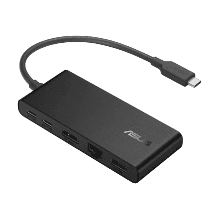 Asus Dual 4K USB-C Dock DC201 · Ethernet LAN (RJ-45) ports 1 · USB 3.0 (3.1 Gen 1) Type-C ports quantity 3 – image 1