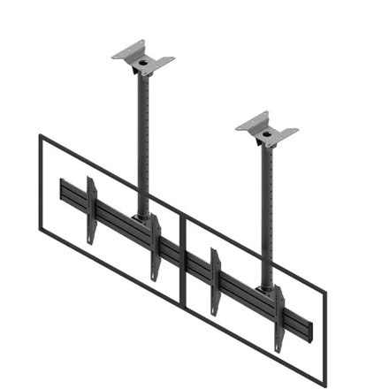 EDBAK | Ceiling mount | MBV2147-L | 42-49 " | Maximum weight (capacity) 140 kg | Black – image 1
