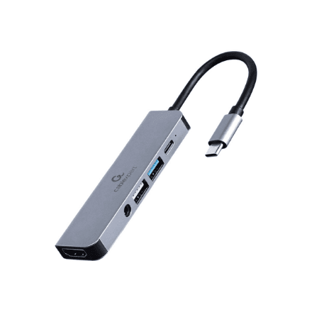 Cablexpert USB Type-C 5-in-1 multi-port adapter (Hub + HDMI + PD + stereo audio) | A-CM-COMBO5-02 – image 1