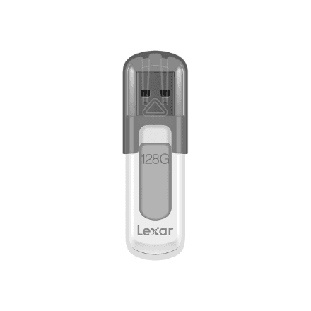 Lexar | Flash drive | JumpDrive V100 | 128 GB | USB Type-A | Grey – image 1