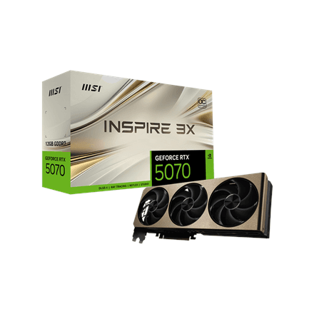 MSI GeForce RTX 5070 12G INSPIRE 3X OC · NVIDIA · 12 GB – nuotrauka 1