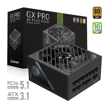Gamemax PSU | GX PRO 1250G | 1250 W | Gold | Full Modular – nuotrauka 1