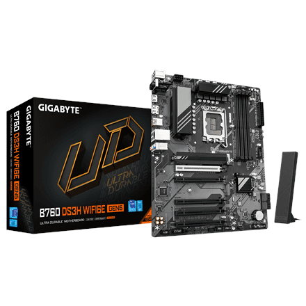 Gigabyte B760 DS3H WF6E GEN5 · Processor family Intel · Processor socket LGA1700 – nuotrauka 1