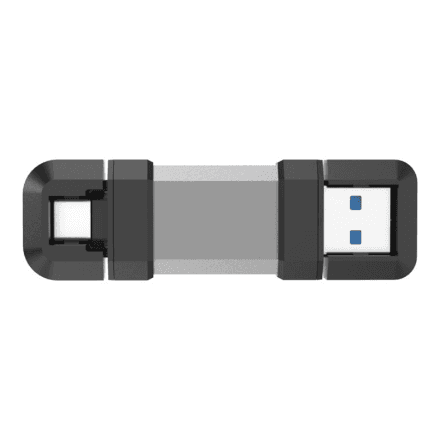 Silicon Power Dual USB Drive | Mobile C51 | 64 GB | USB Type-C/Type-A | Silver – nuotrauka 1