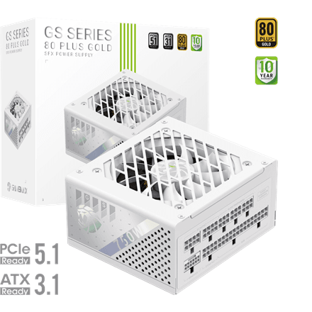 Gamemax PSU | GS 750G WH | 750 W | SFX | White | Full Modular – nuotrauka 1