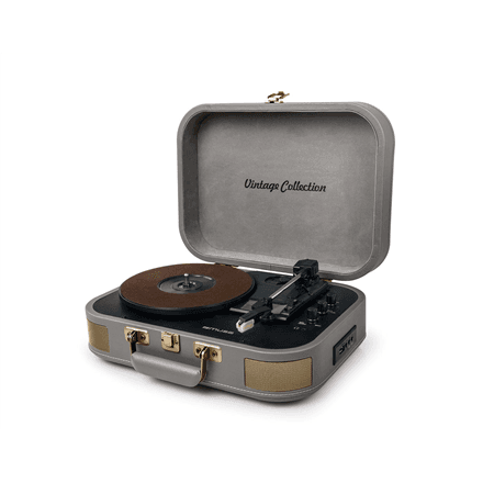 Muse | Turntable Stereo System | MT-201 BTG | Grey | USB port | AUX in – image 1