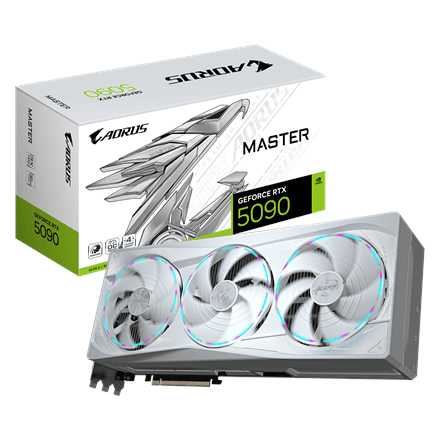 Gigabyte AORUS GeForce RTX 5090 MASTER ICE 32G · NVIDIA · 32 GB – nuotrauka 1