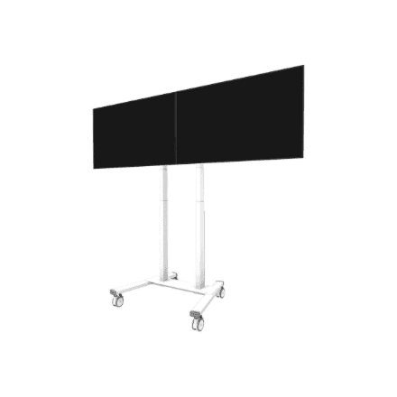 Neomounts Floor stand ADM-875WH2 Dual screen adapter – image 1