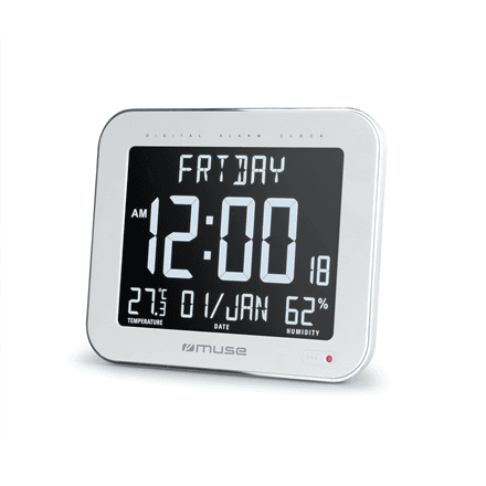 Muse | Wall Clock with Alarm Function | M-090 WMC | White – image 1
