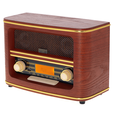 Adler | Retro Radio | AD 1187 | Alarm function | AUX in | Wooden – nuotrauka 1