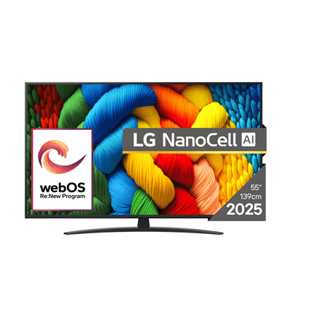 LG 55NANO81A3A | 55 | Smart TV | webOS 25 | UHD – nuotrauka 1