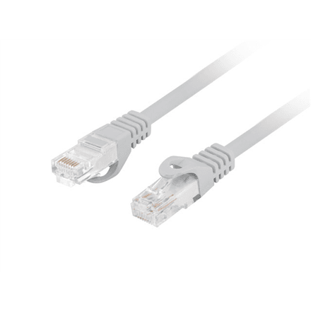 Lanberg | Patchcord Cat.6 UTP LSZH CU Fluke Passed, Grey | PCU6-10CU-0500-S | 5 m | Grey – nuotrauka 1