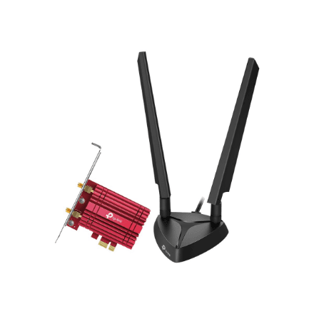 TP-LINK | Archer TXE75E AXE5400 Tri-Band Wi-Fi 6E Bluetooth PCI Express Adapter – nuotrauka 1