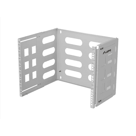 Lanberg Folding Bracket Wall-mount 19" 8U 497x400/240 | FB01-5408-10S | Gray – image 1