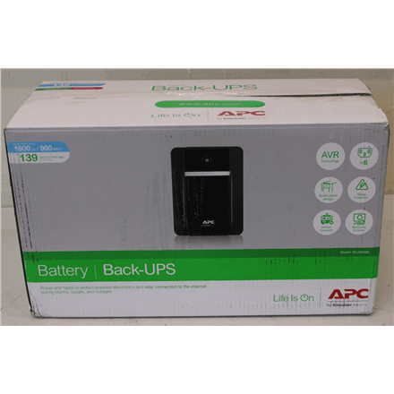 SALE OUT. APC Back-UPS 1600VA, 230V, AVR, IEC Sockets · SALE OUT. Schneider Electric Back-UPS, Tower · BX1600MI – image 1